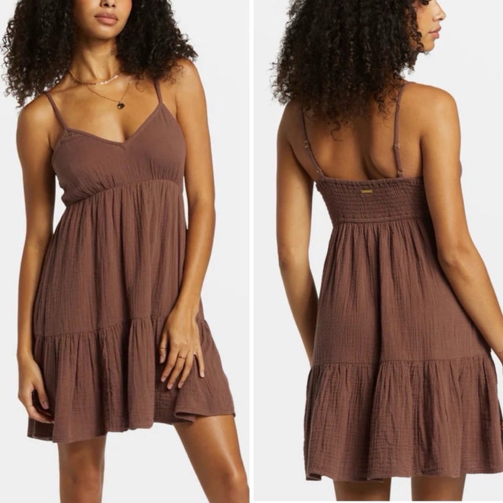 Billabong Brown slip dress